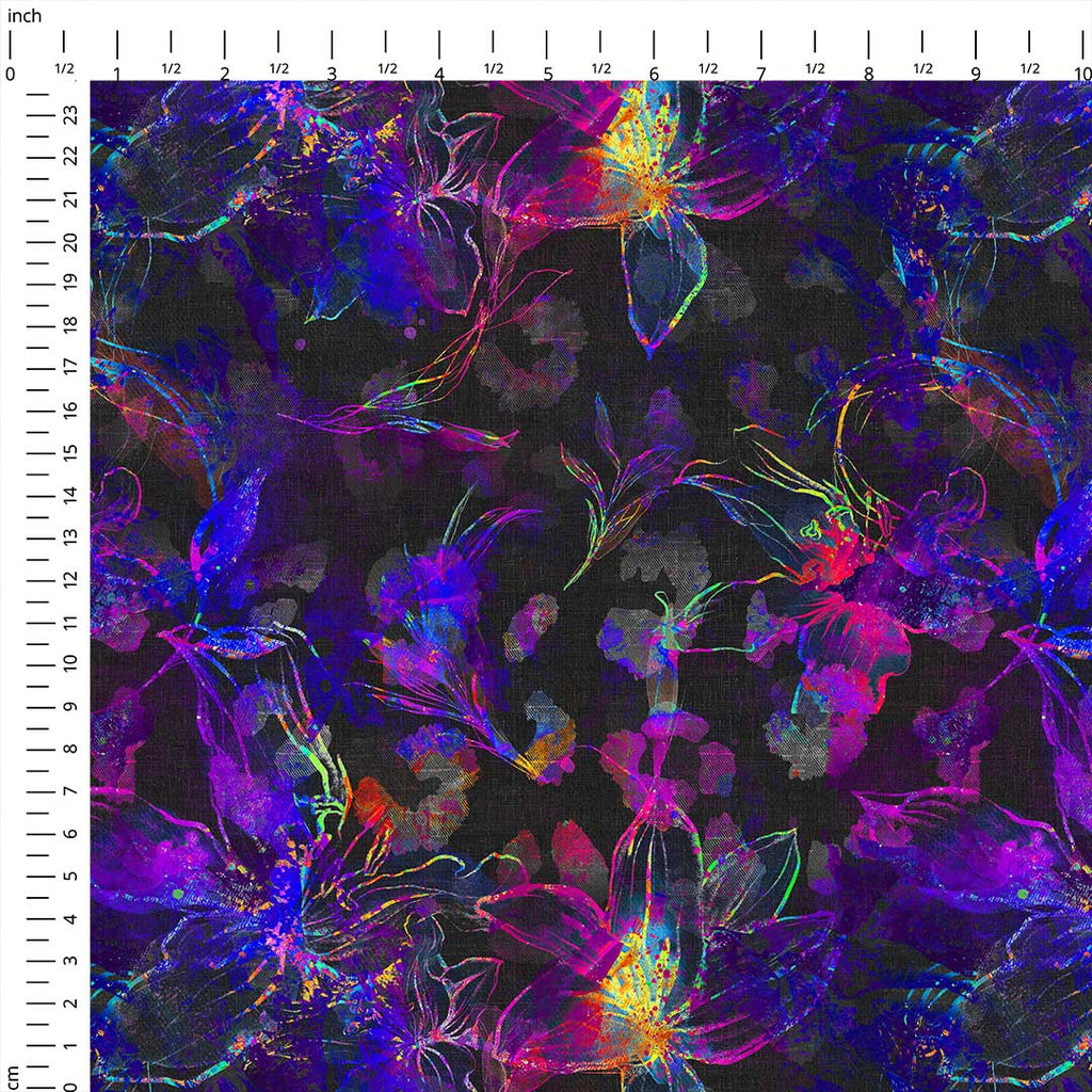 Neon Floral Fabric