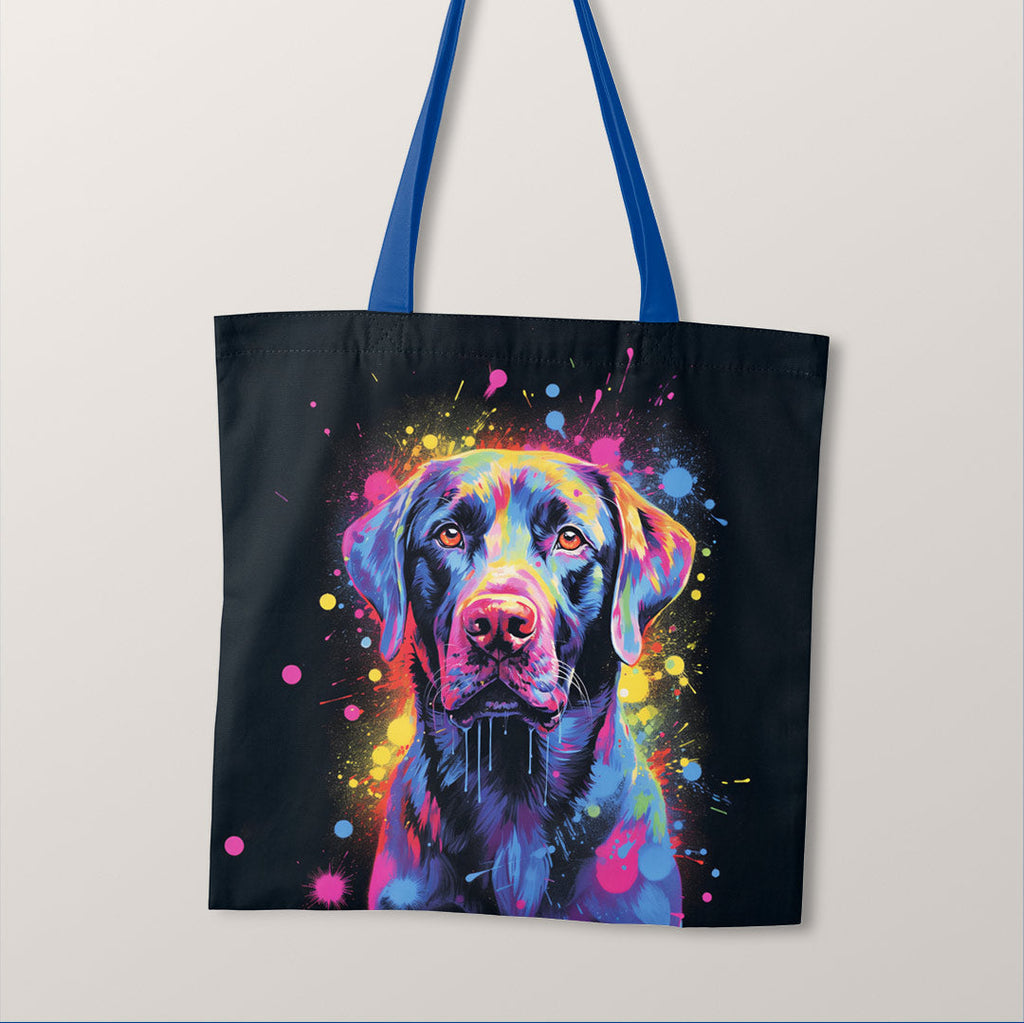 TOTE Neon Labrador Fabric Bag Panel TP-139