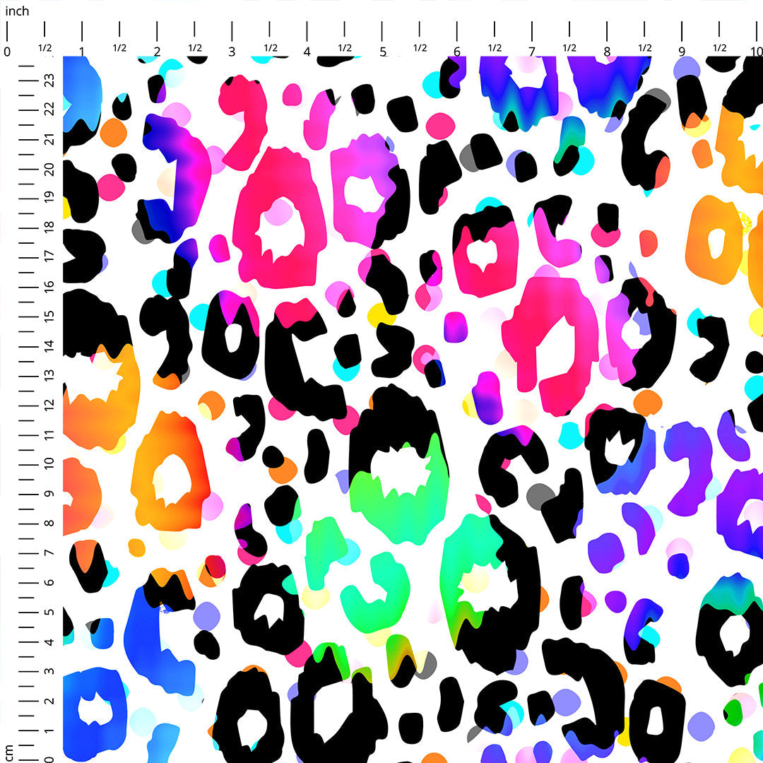 Neon Leopard Print Fabric