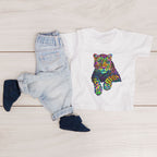 Neon Leopard Iron on fabric heat transfer DTF-19