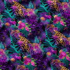 Neon Leopards Fabric