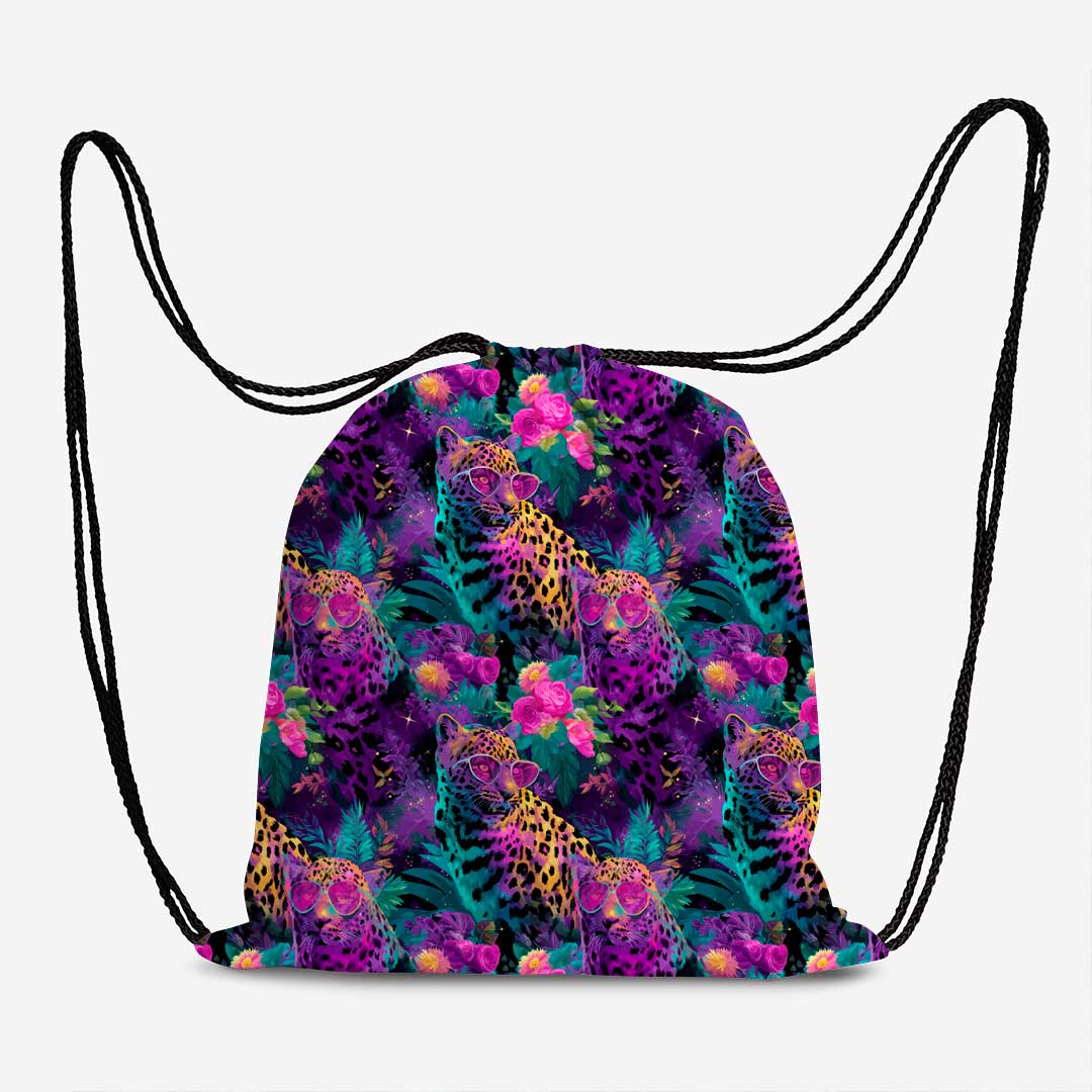 Neon Leopards Fabric