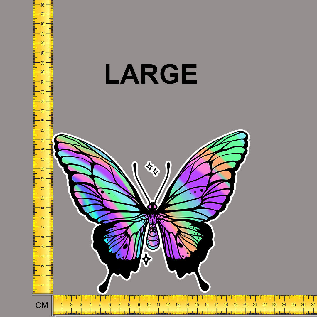 Neon Marble Butterfly Iron on fabric heat transfer DTF-70
