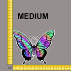 Neon Marble Butterfly Iron on fabric heat transfer DTF-70