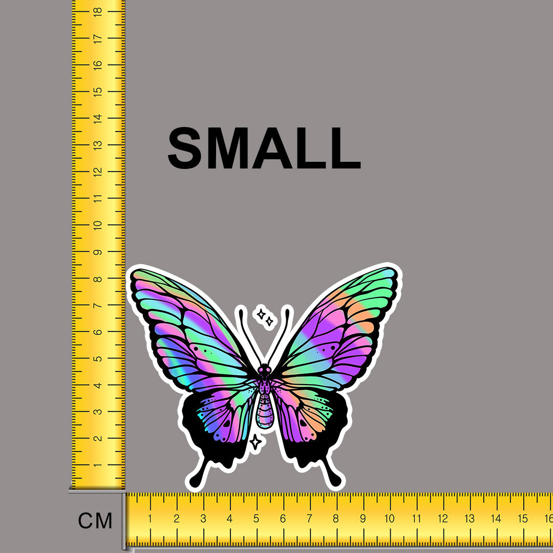 Neon Marble Butterfly Iron on fabric heat transfer DTF-70