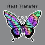 Neon Marble Butterfly Iron on fabric heat transfer DTF-70