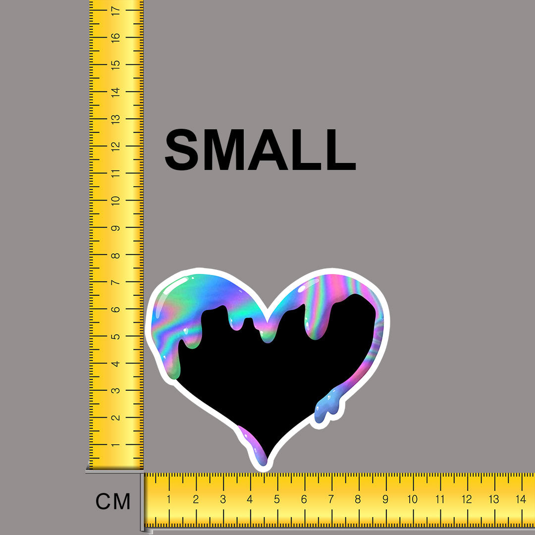 Neon Marble Heart Iron on fabric heat transfer DTF-69