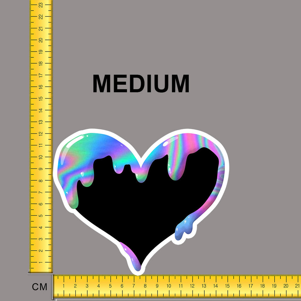 Neon Marble Heart Iron on fabric heat transfer DTF-69