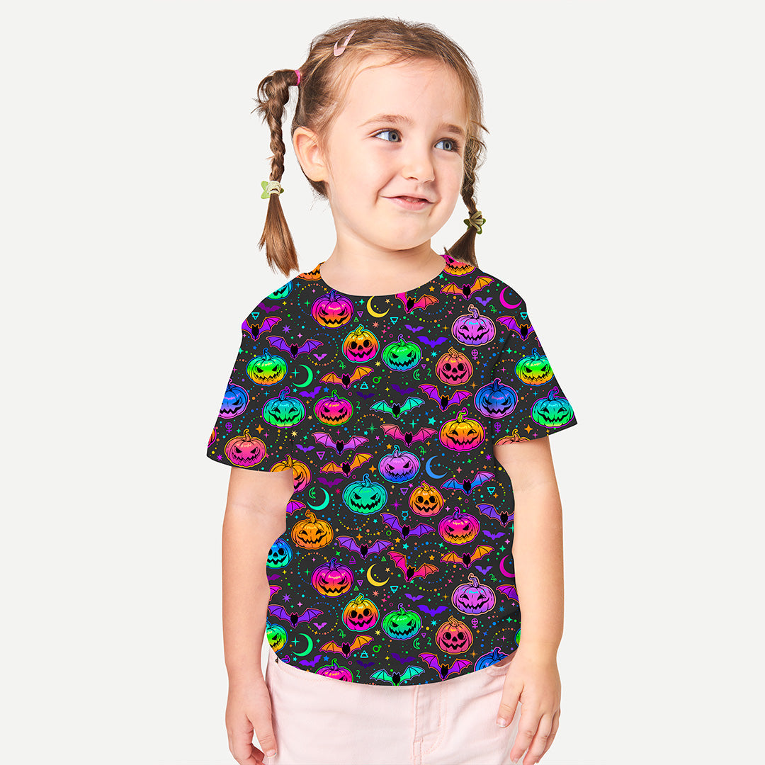 Neon Pumpkins Fabric