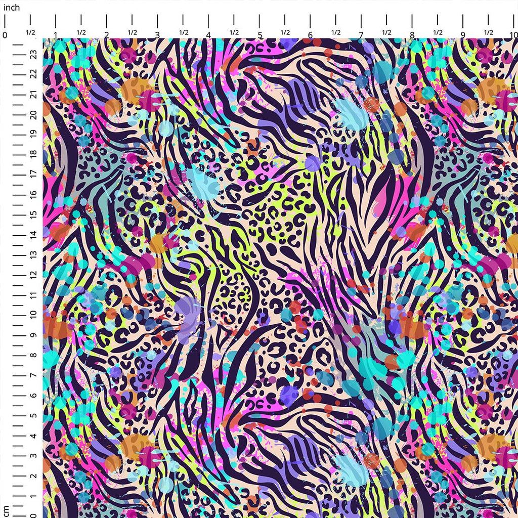 Neon Zebra Fabric