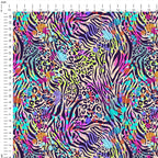 Neon Zebra Fabric