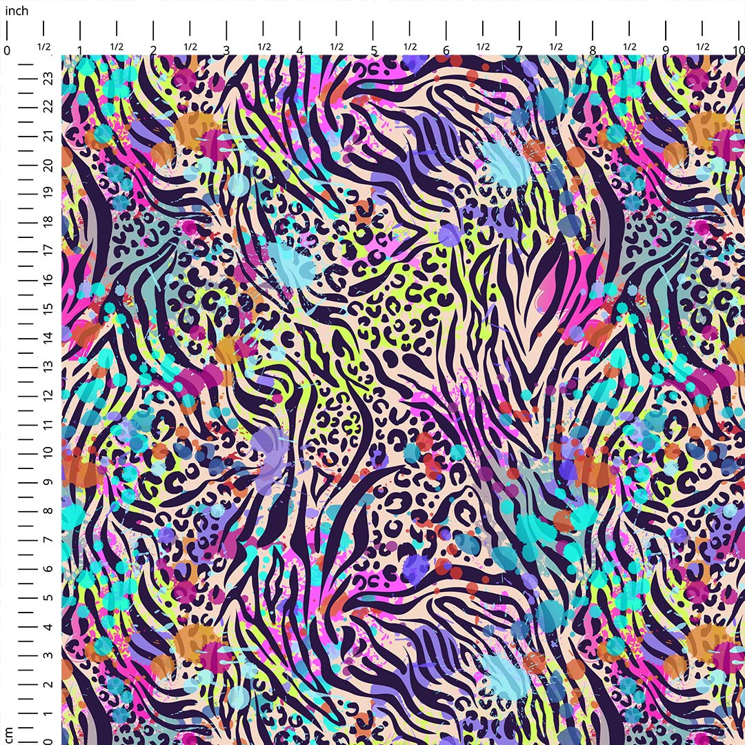 Neon Zebra Fabric
