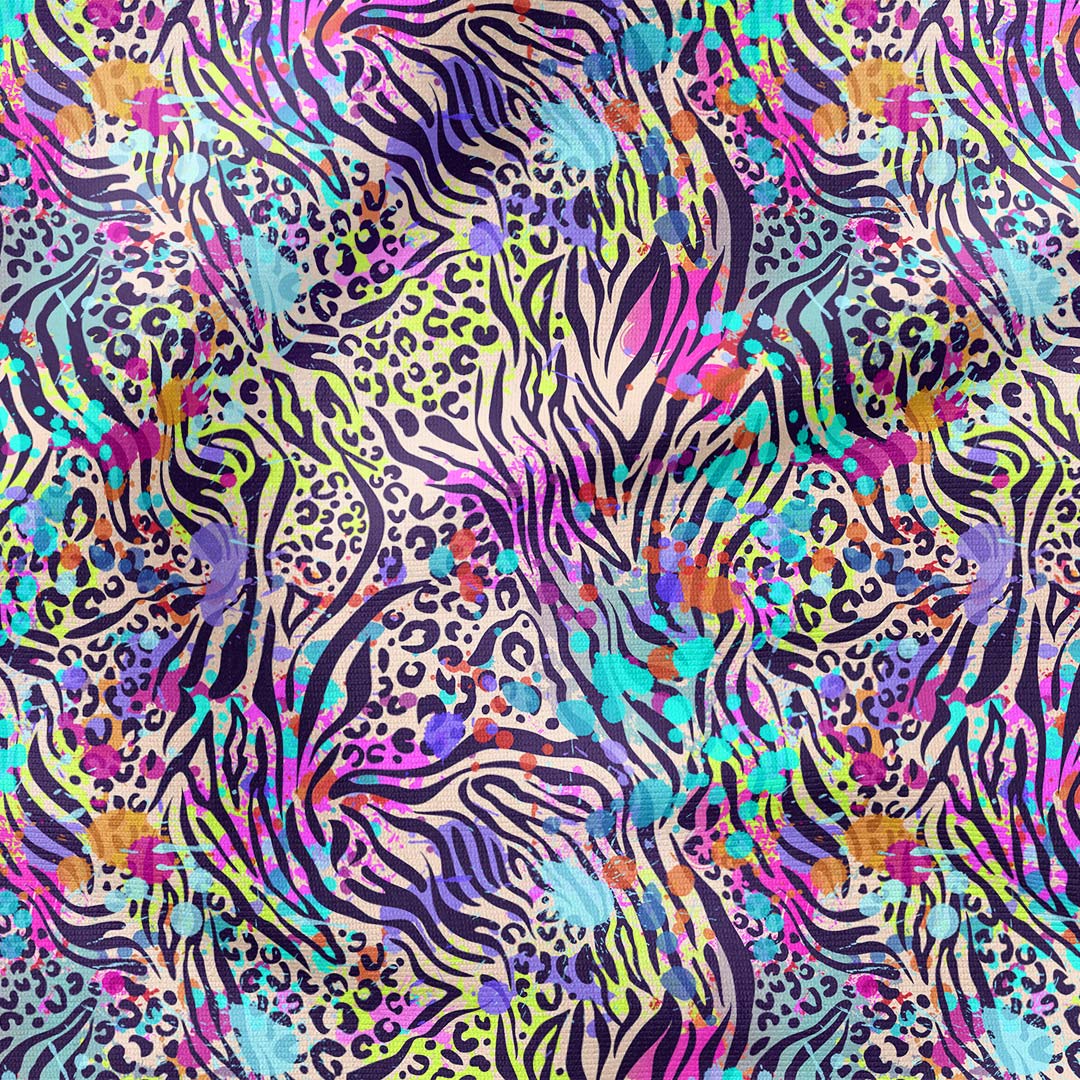 Neon Zebra Fabric
