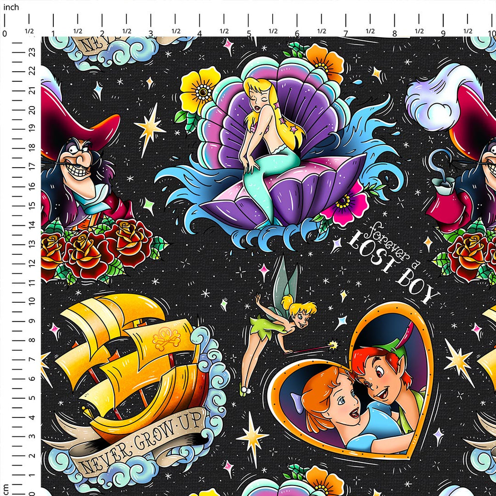 Neverland Black Fabric