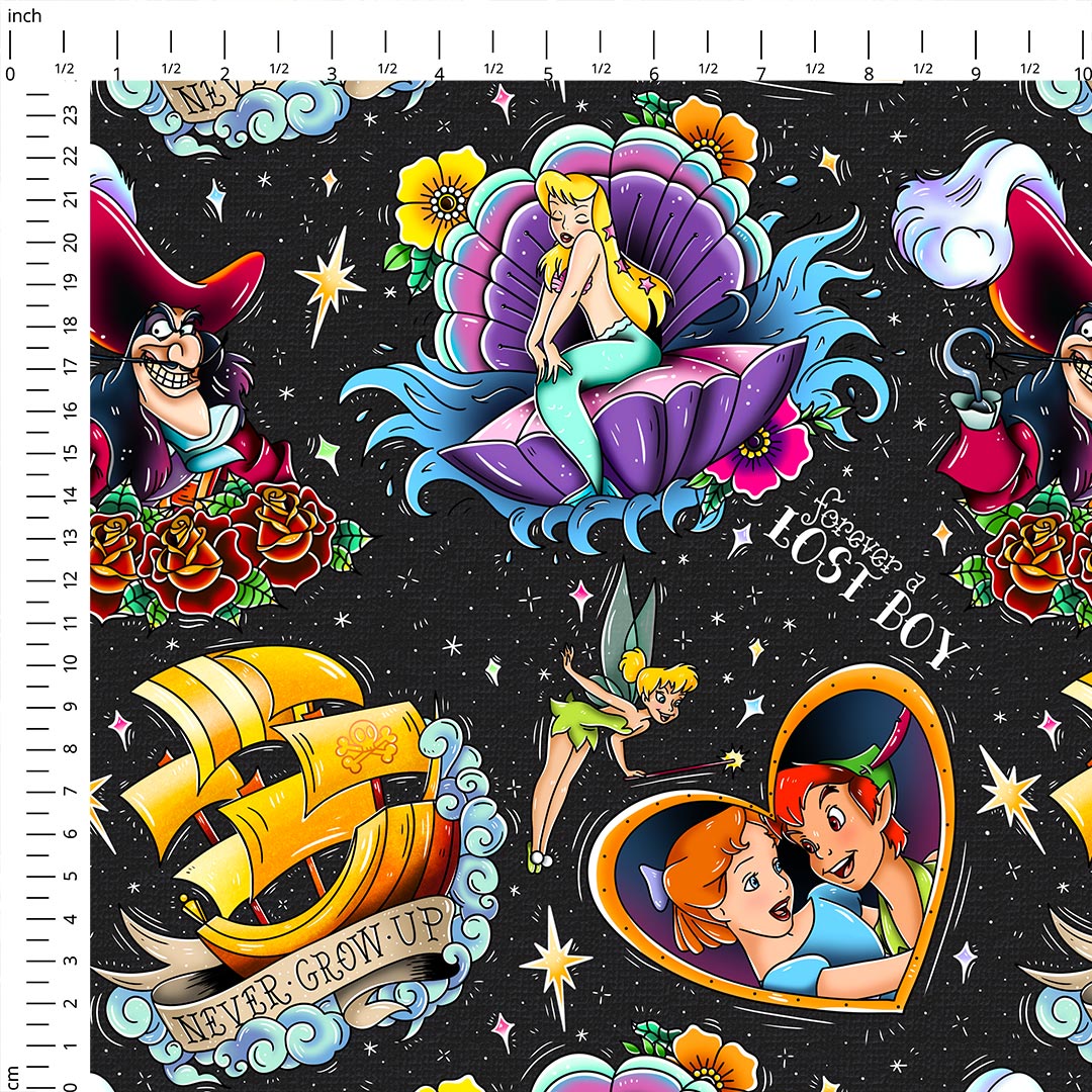 Neverland Black Fabric