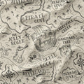 Neverland Map Beige Fabric
