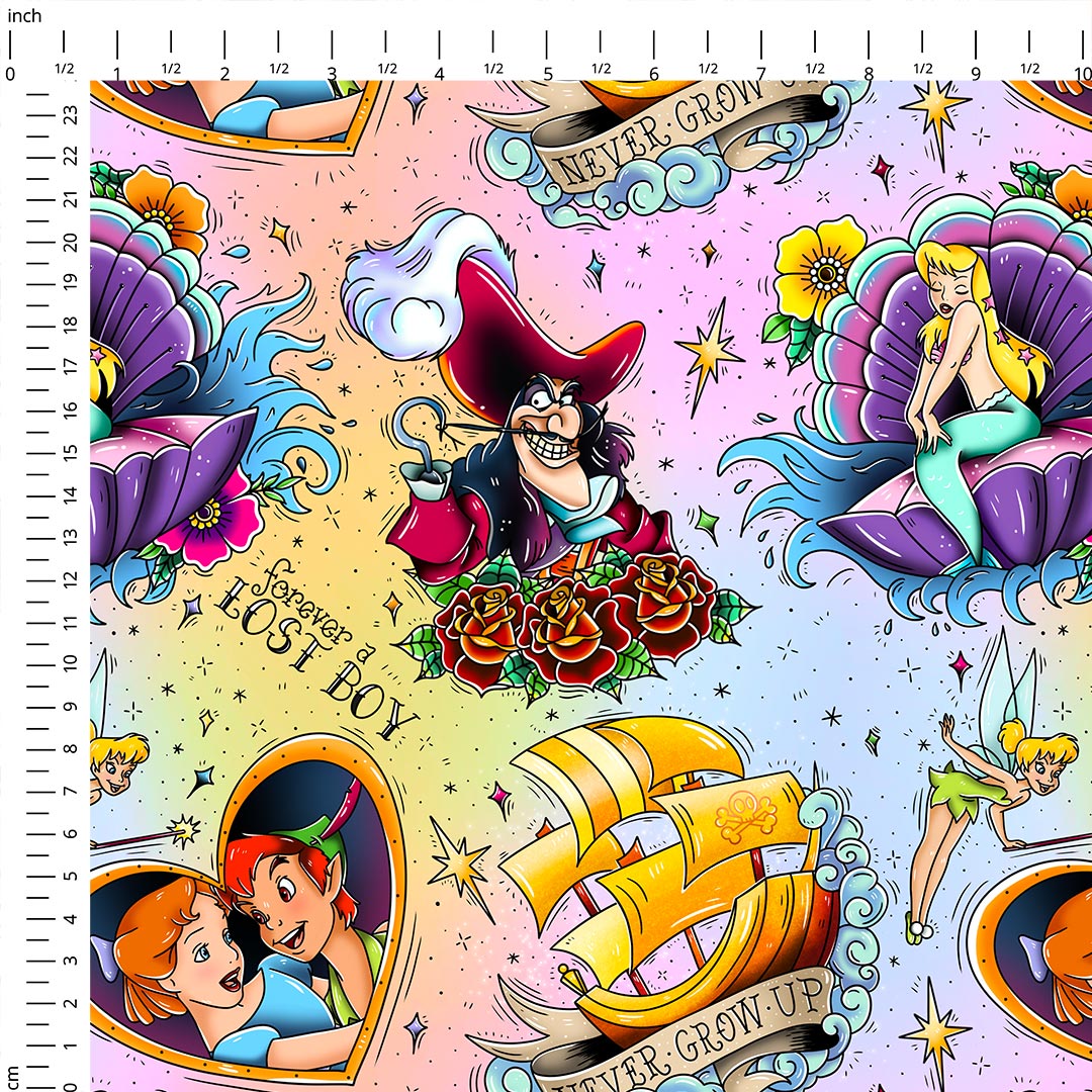 Neverland Rainbow Fabric