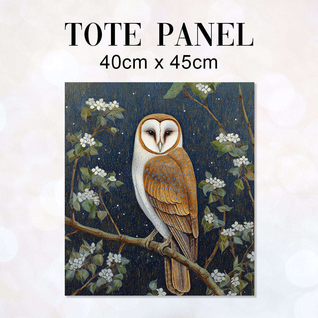 TOTE Night Owl Bag Panel  Fabric