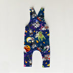 Nightmare Pups Navy Fabric