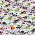 Nightmare Pups White Fabric