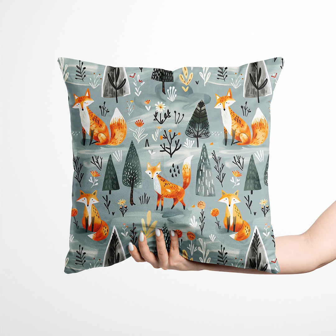 Nordic Forest Fox Fabric