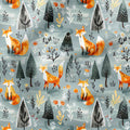 Nordic Forest Fox Fabric