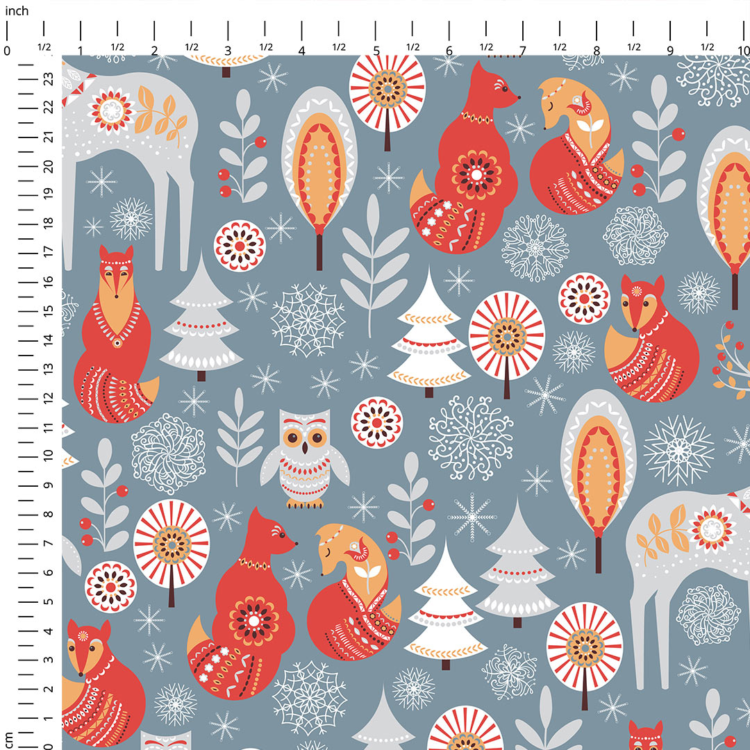 Nordic Winter Fabric