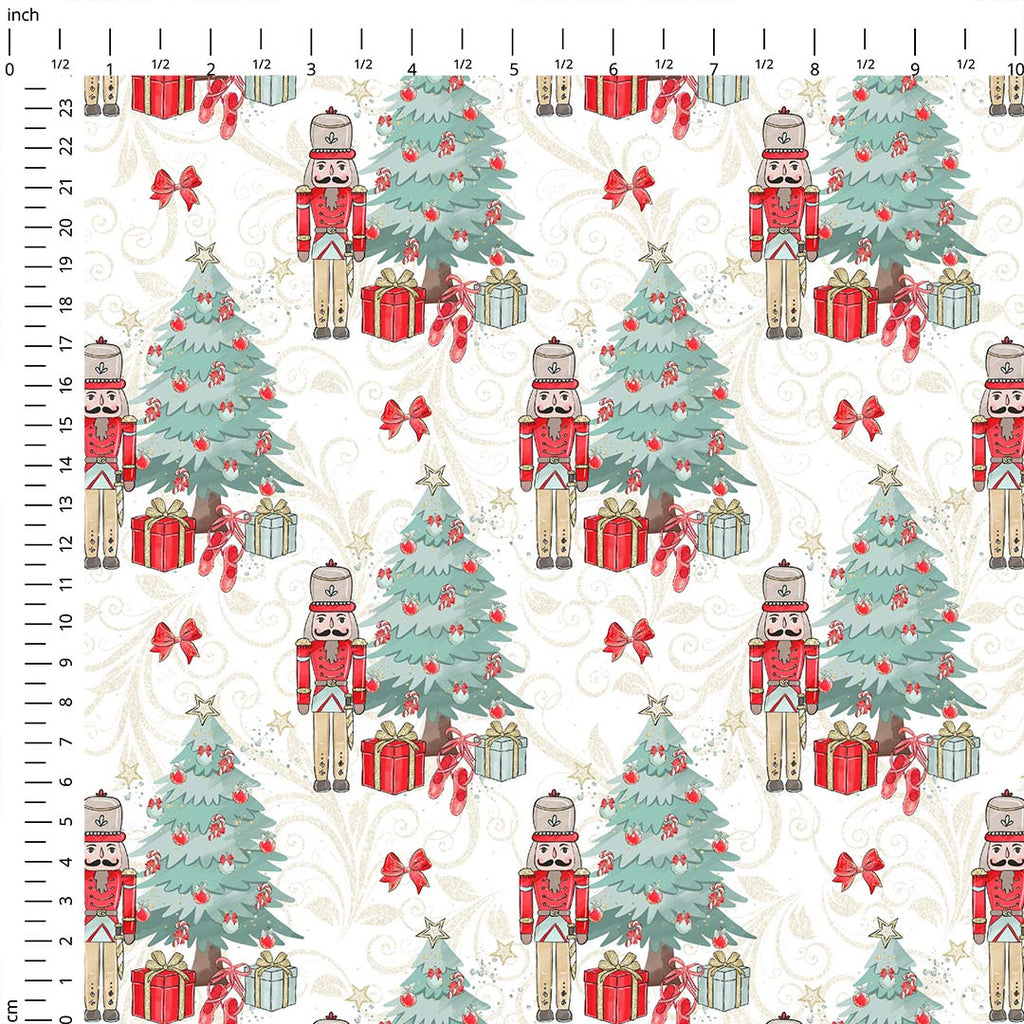 Nutcracker White Fabric
