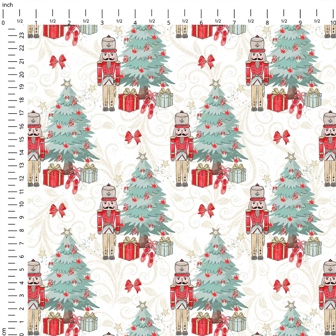 Nutcracker White Fabric