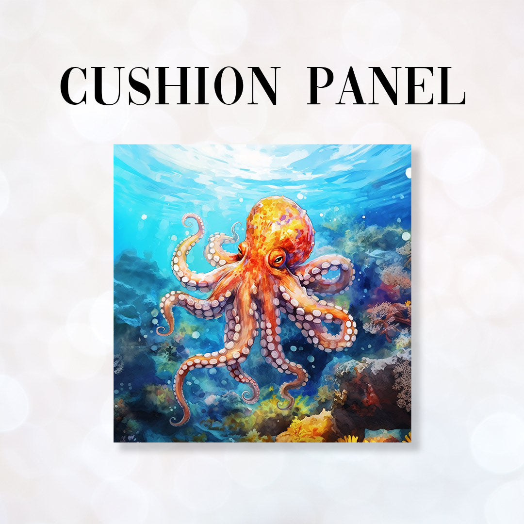 CUSHION Fabric Panel Octopus