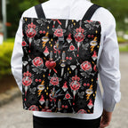 Old School Tattoo Black Fabric