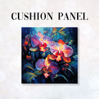 CUSHION Fabric Panel Orchids