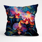 CUSHION Fabric Panel Orchids