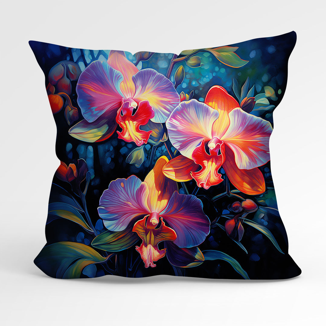 CUSHION Fabric Panel Orchids