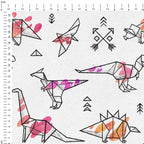 Origami Dinos Fabric