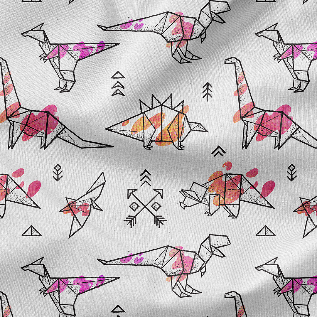 Origami Dinos Fabric