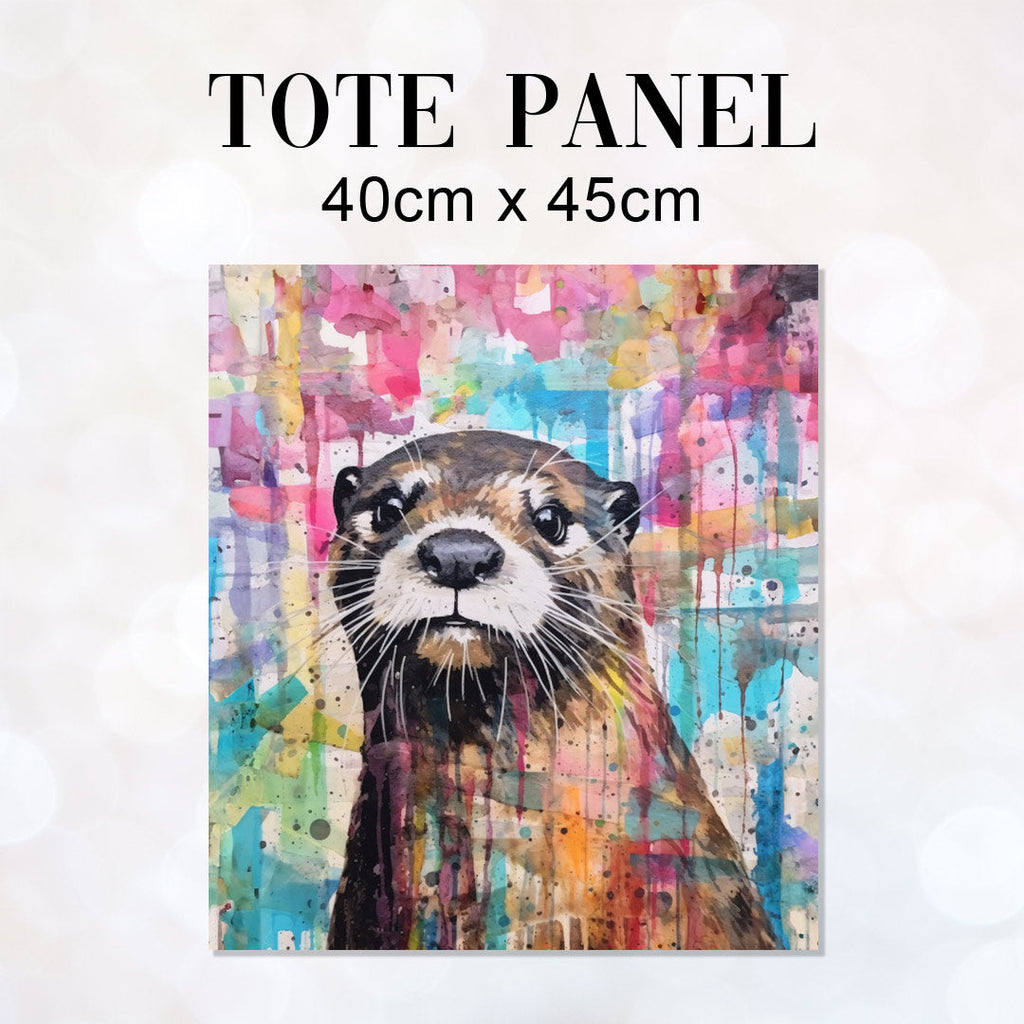 TOTE Otter Collage 1 Fabric Bag Panel TP-192