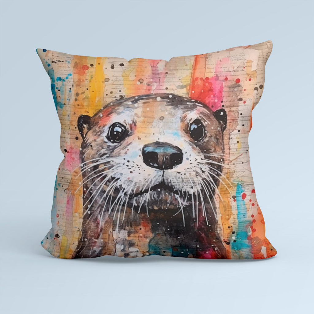 CUSHION Panel Otter Collage 2 CP-121