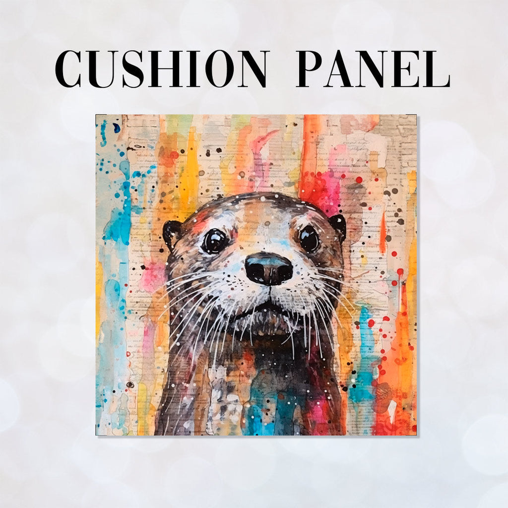 CUSHION Panel Otter Collage 2 CP-121