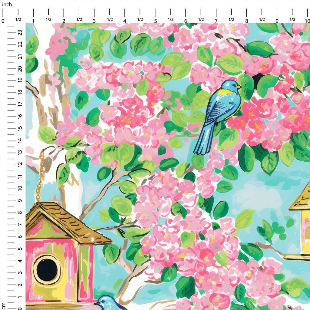 Spring Birds Fabric