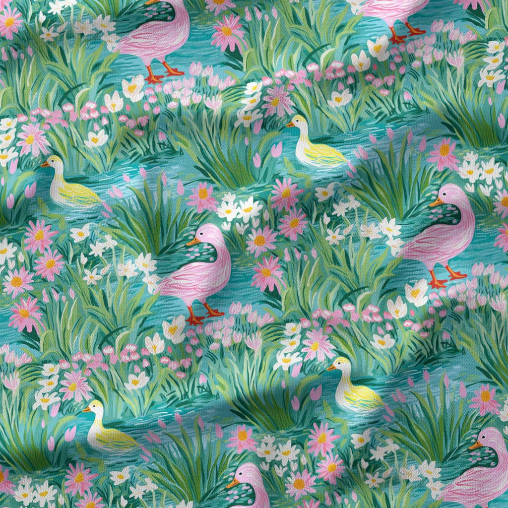 Spring Ducks Fabric