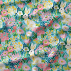 Spring Flowers Rabbit Fabric