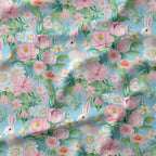 Spring Pastel Rabbit Fabric