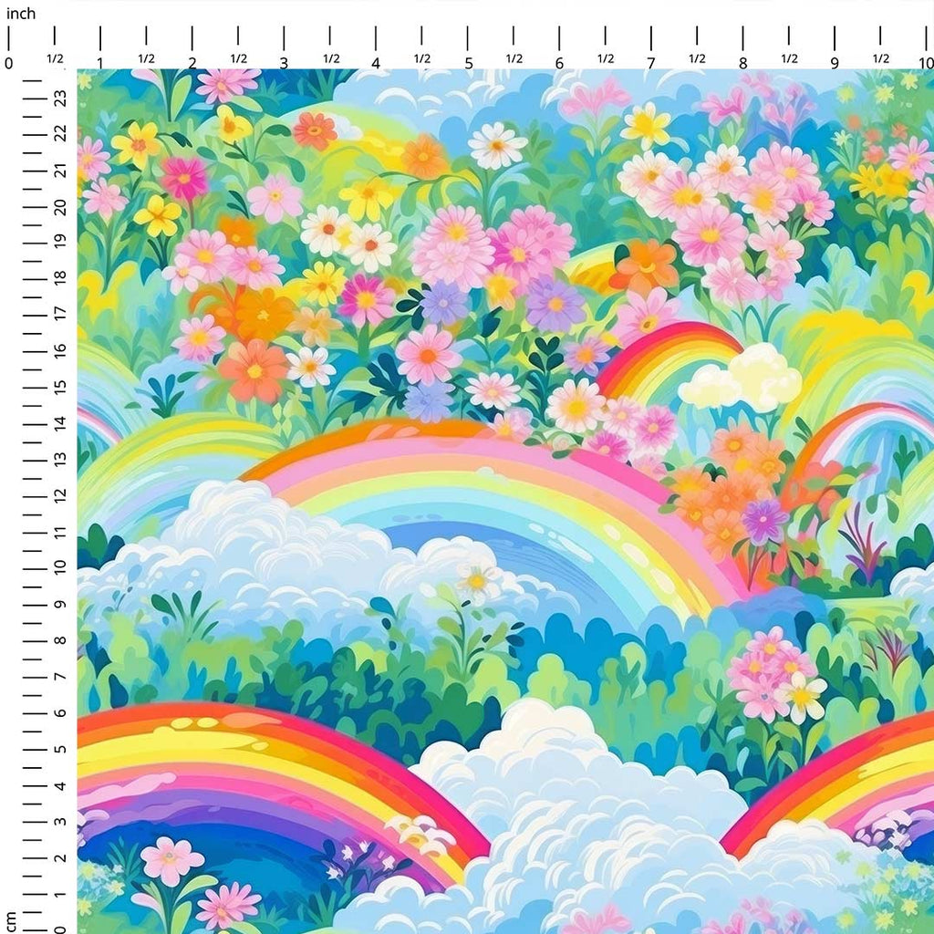 Spring Rainbows Fabric