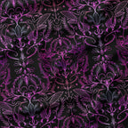 Hummingbirds Lace Black & Pink Fabric