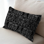 Hummingbirds Lace Black & White Fabric