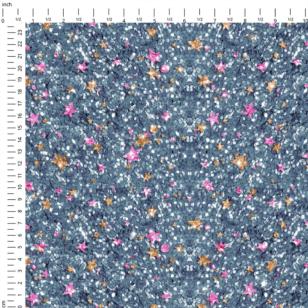 LOL Mermaid Glitter Fabric