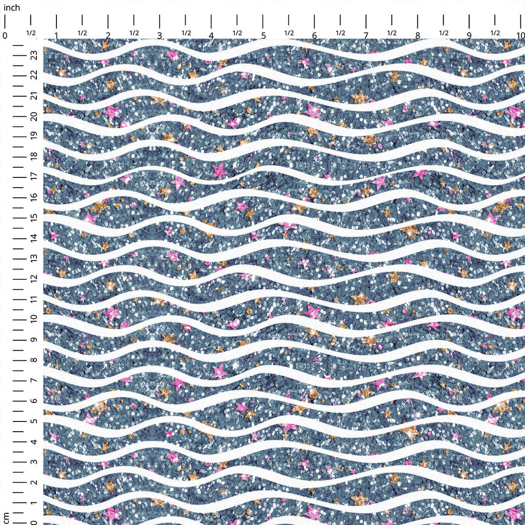 LOL Mermaid Party Waves Fabric