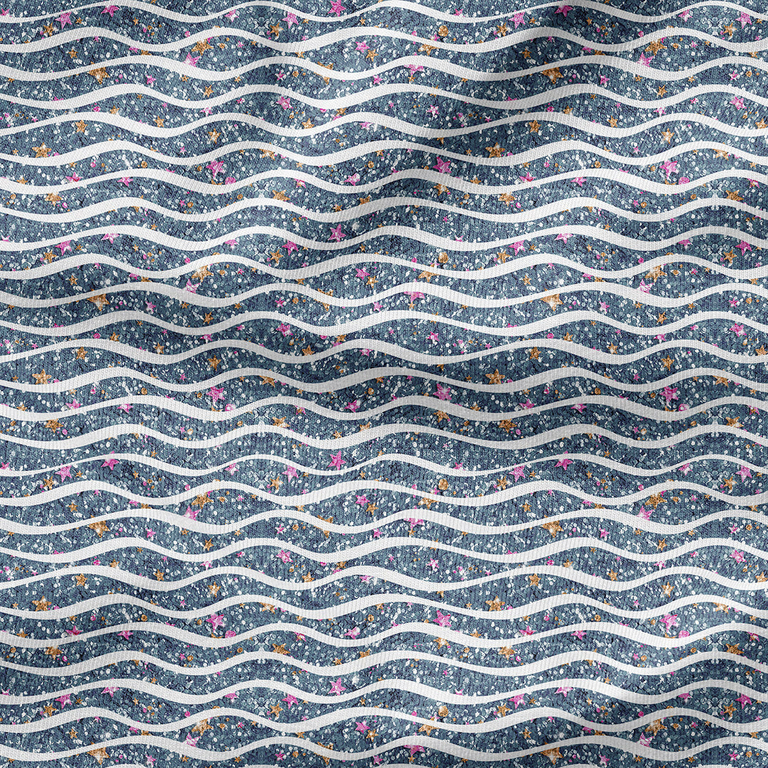 LOL Mermaid Party Waves Fabric
