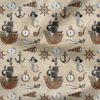 Merboys Beige Fabric